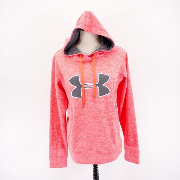 Under Armour Storm Heather Pink Hoodie Hooded Sweater‎ Large - Picture 1 of 10